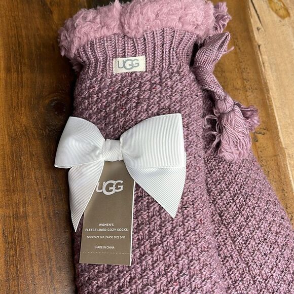 UGG Woman’s fleeced line COZY STOCKS - Picture 1 of 4